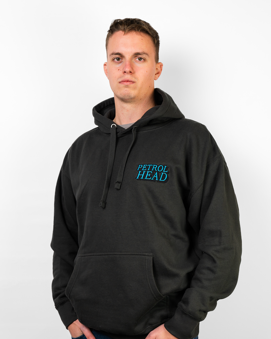 Unisex Hoodie "Petrolhead" Blau