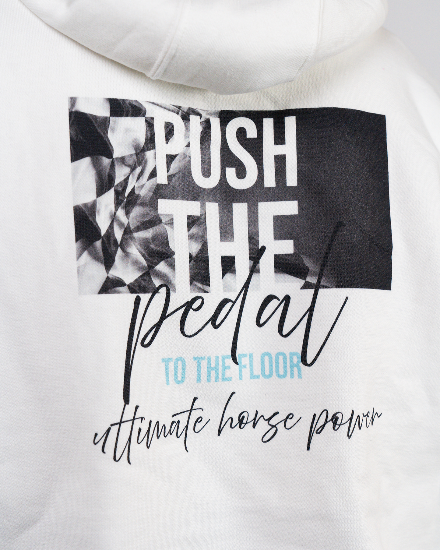 Unisex Hoodie "Push the pedal to the floor"